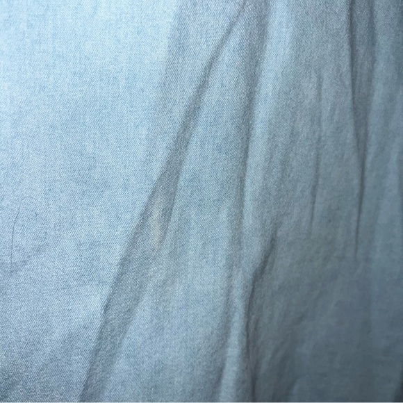 Vintage Two Twenty Cotton Denim Embroidered Open Front Top Size Large - Picture 9 of 16